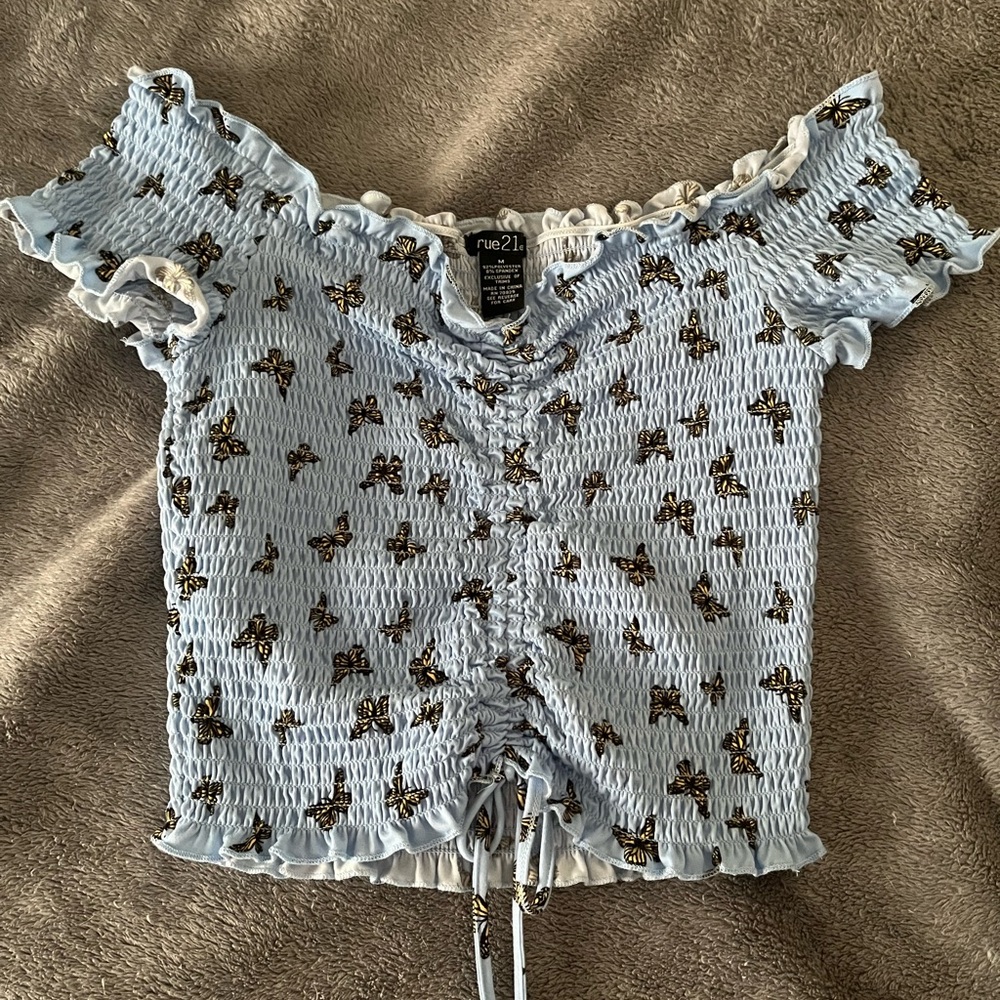 off the shoulder crop top